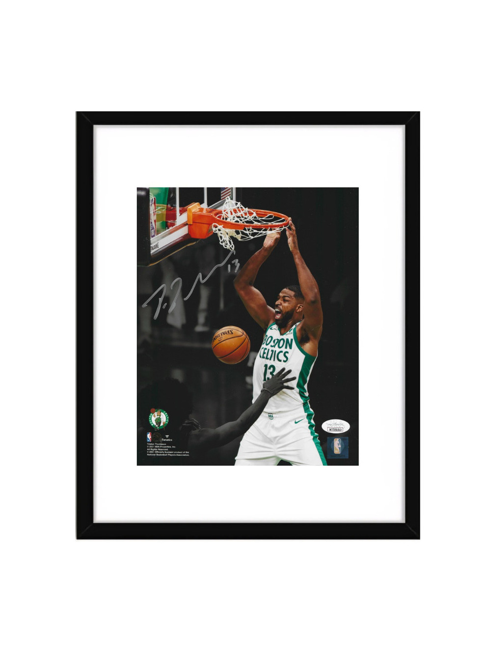 Tristan Thompson Boston Celtics Autographed 8x10 Photo W/coa